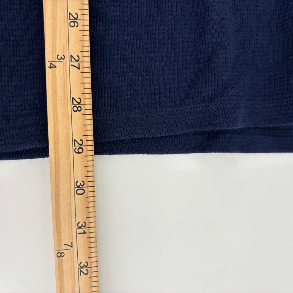 Polo Ralph Lauren Waffle Knit Thermal Mens Large Navy Blue‎ NEW Long Sleeve Top